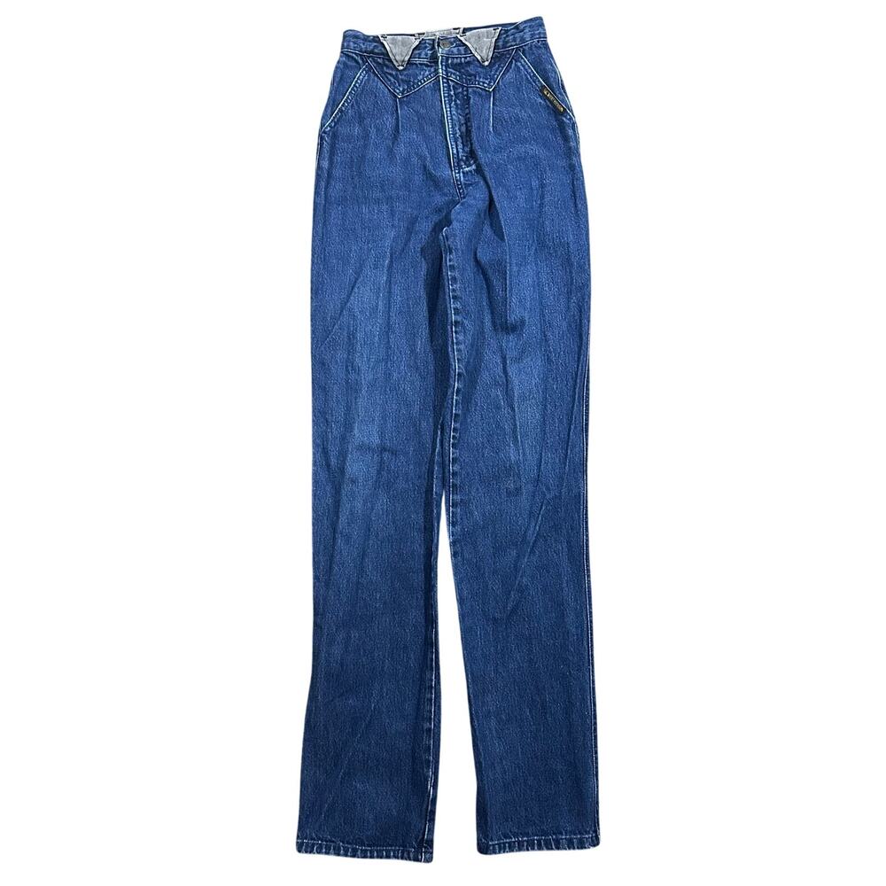 Vintage Rocky Mountain Jeans Bareback Women’s 23x35 High Rise Cowgirl Taper